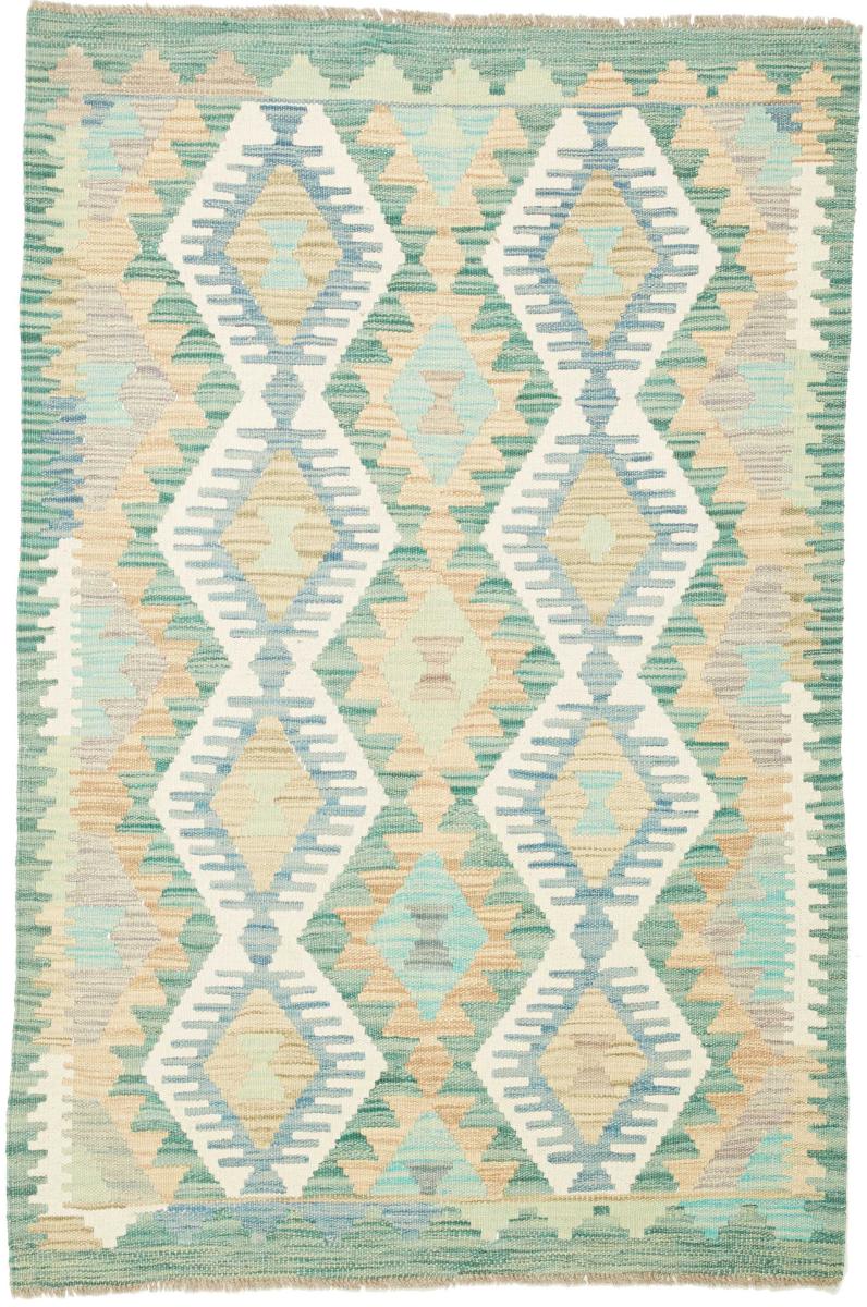 Afghanischer Teppich Kelim  Afghan 145x95 145x95, Perserteppich Handgewebt