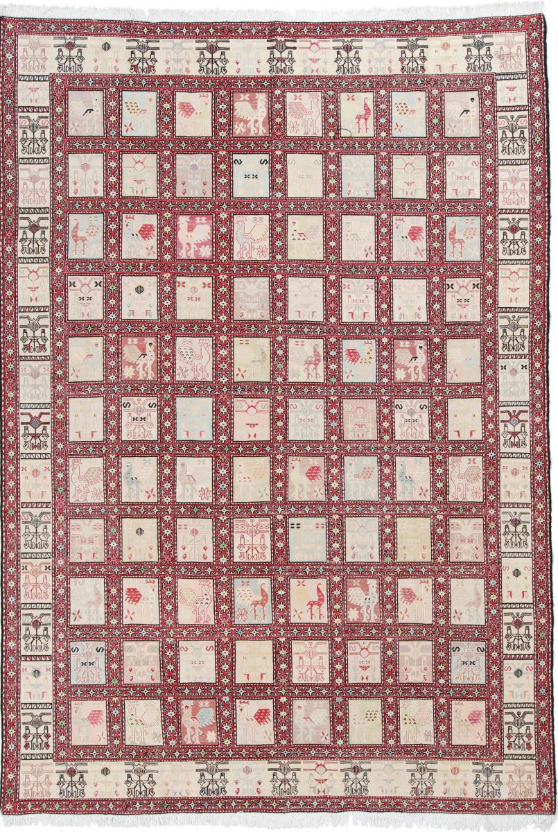 Tapete persa Kilim Fars Seda 287x201 287x201, Tapete persa Tecido à mão