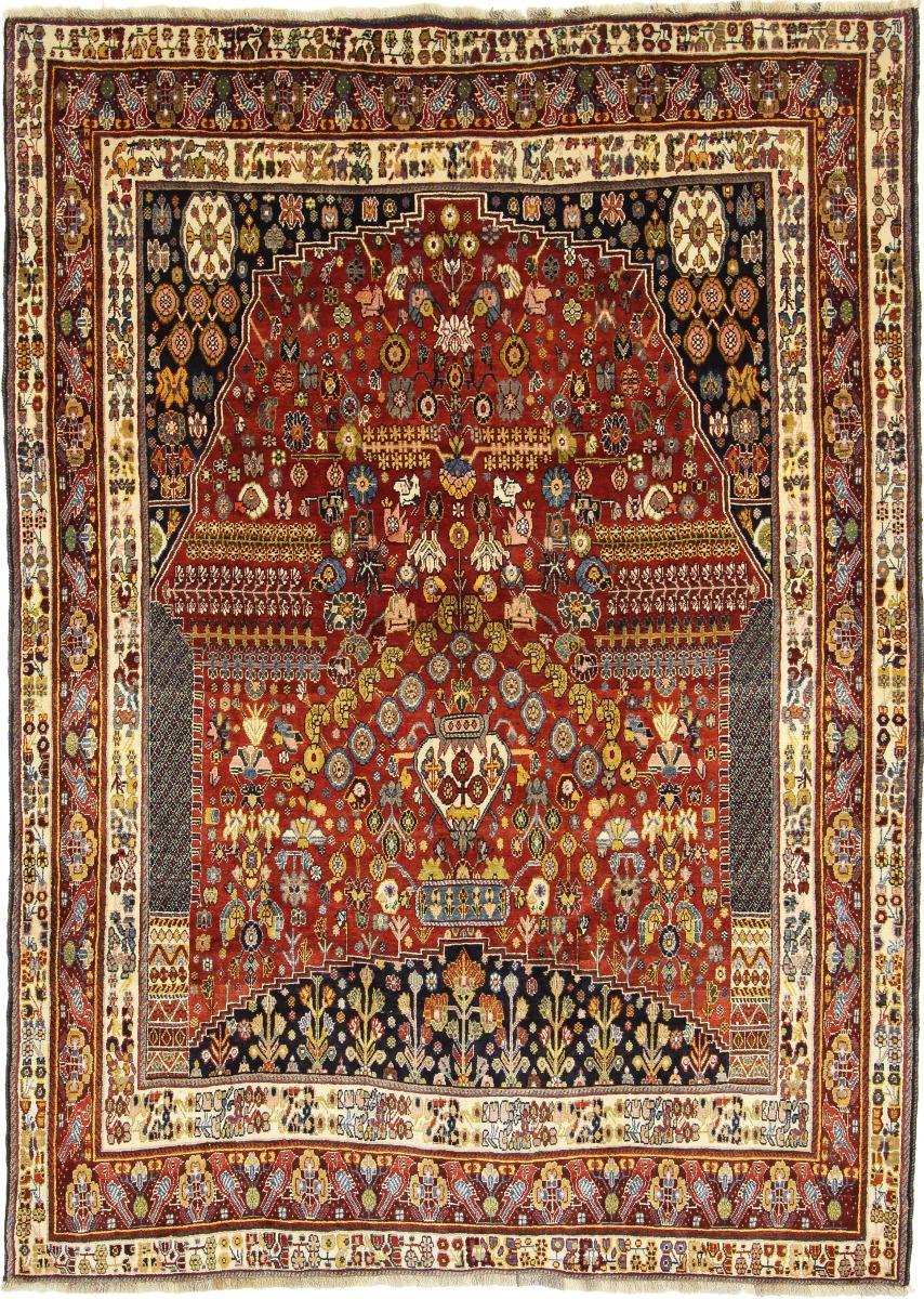 Tapete persa Ghashghai 288x206 288x206, Tapete persa Atado à mão