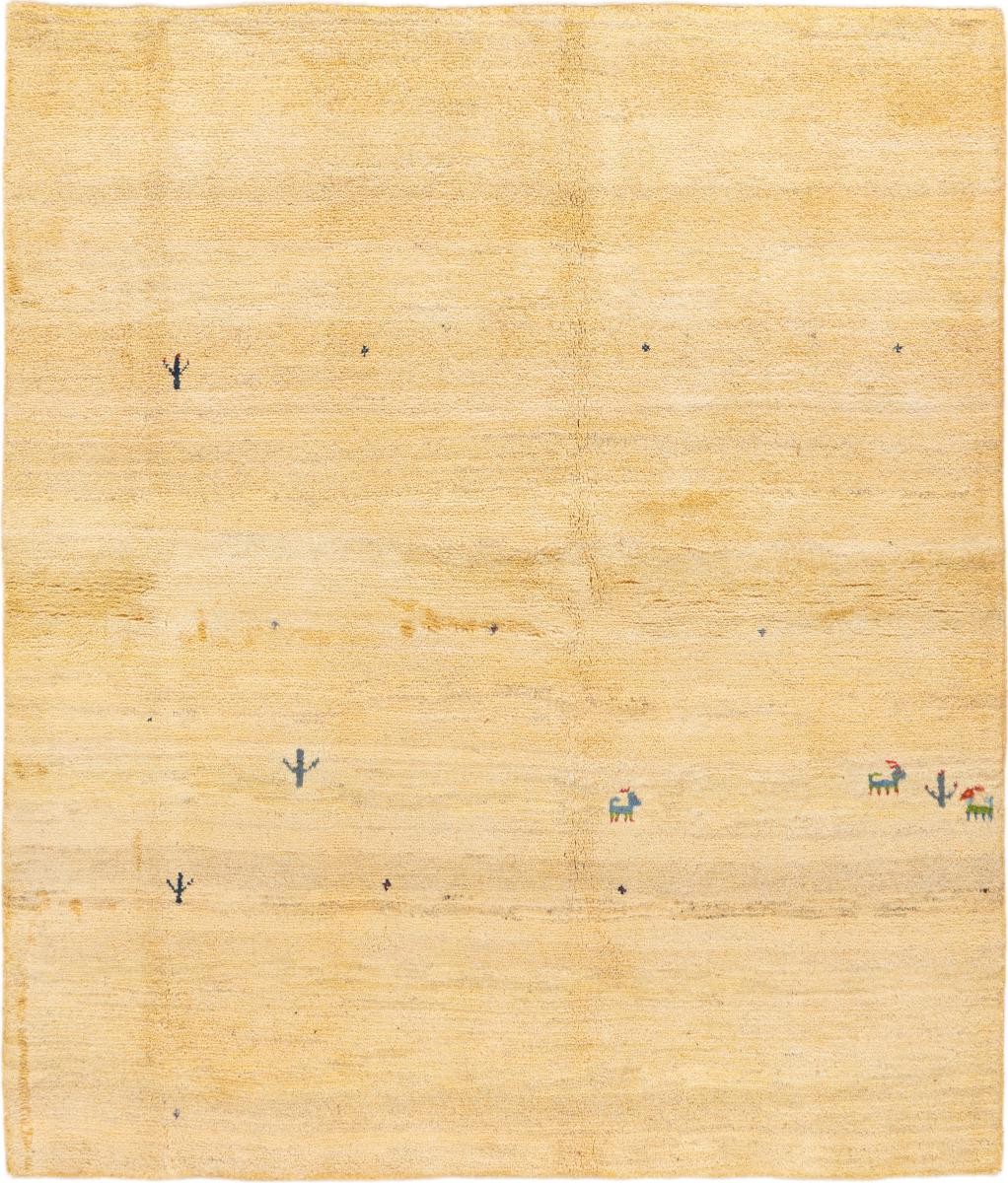 Persian Rug Persian Gabbeh 224x191 224x191, Persian Rug Knotted by hand