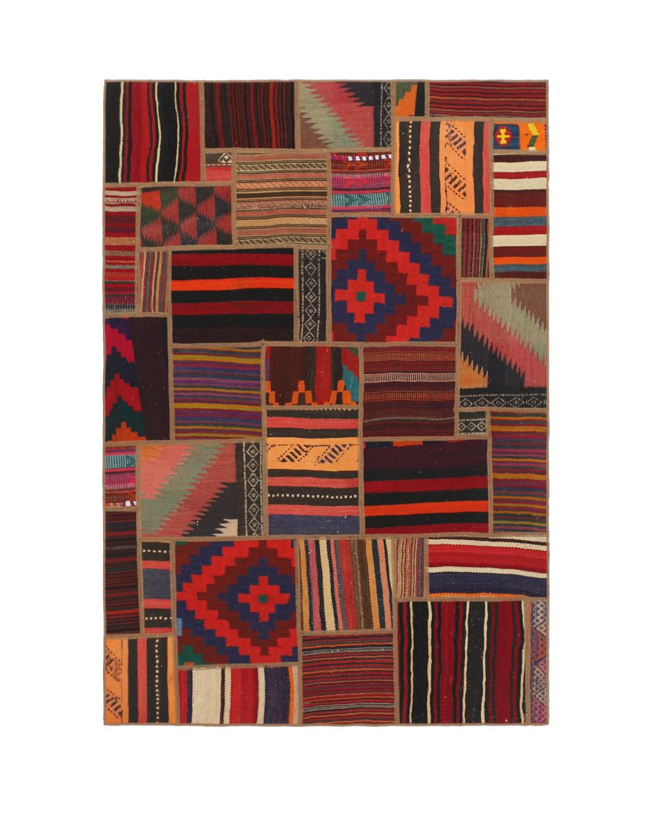 Persian Rug Kilim Patchwork 199x141 199x141, Persian Rug Woven by hand