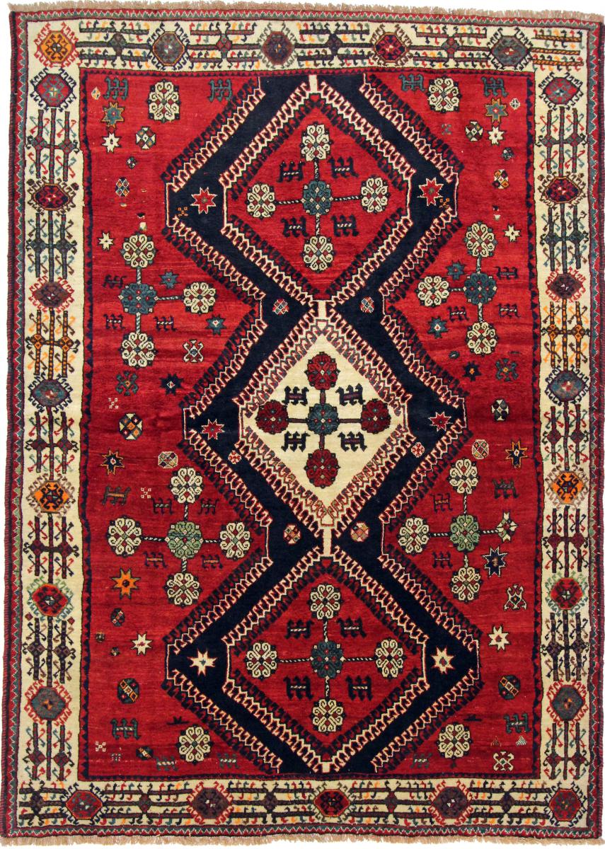 Tapete persa Shiraz 256x184 256x184, Tapete persa Atado à mão