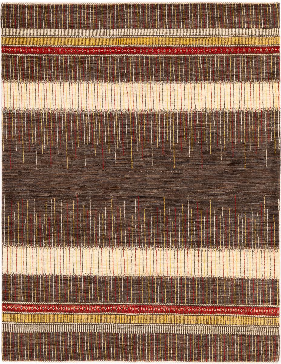 Tapis persan Persan Gabbeh Loribaft Tabiilbaft 198x151 198x151, Tapis persan Noué à la main