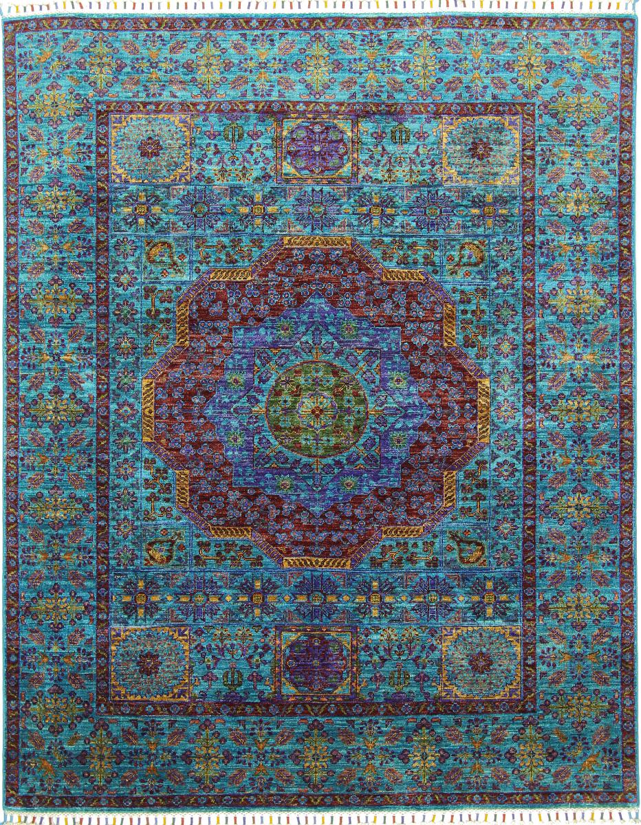 Tapis afghan Mamluk 193x156 193x156, Tapis persan Noué à la main