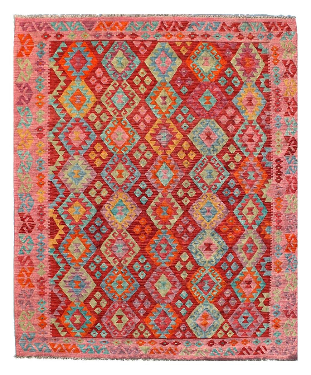 Afghansk teppe Kelim Afghan Kaudani 279x208 279x208, Persisk teppe Handwoven 