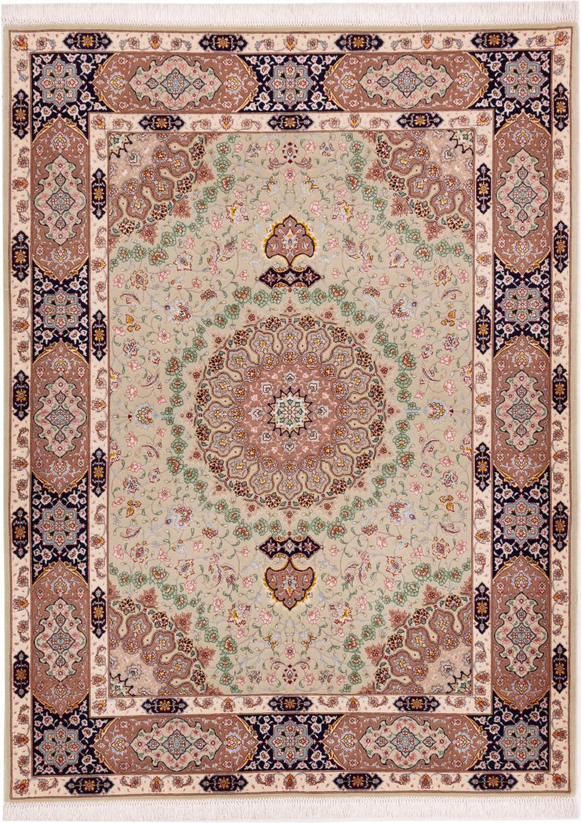 Covor persan Tabriz 60Raj Urzeală de Mătase 199x147 199x147, Covor persan Lucrate de mână
