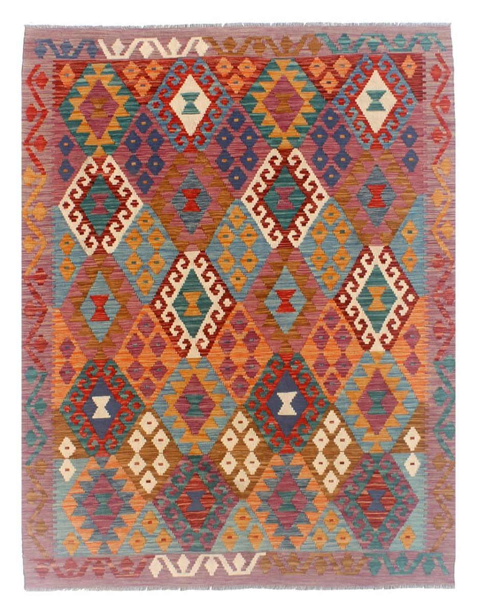 Afghan rug Kilim Afghan 7'2"x5'1" 7'2"x5'1", Persian Rug Woven by hand