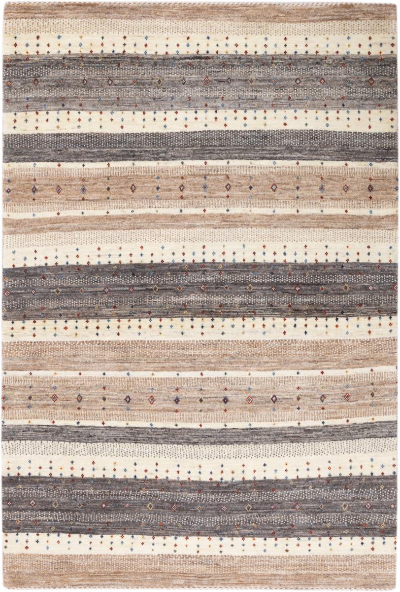 Persian Rug Persian Gabbeh Loribaft Nowbaft 6'1"x4'1" 6'1"x4'1", Persian Rug Knotted by hand