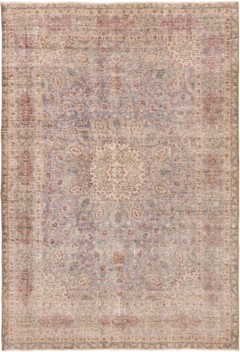 Persian Rug Vintage 9'11"x6'8" 9'11"x6'8", Persian Rug Knotted by hand