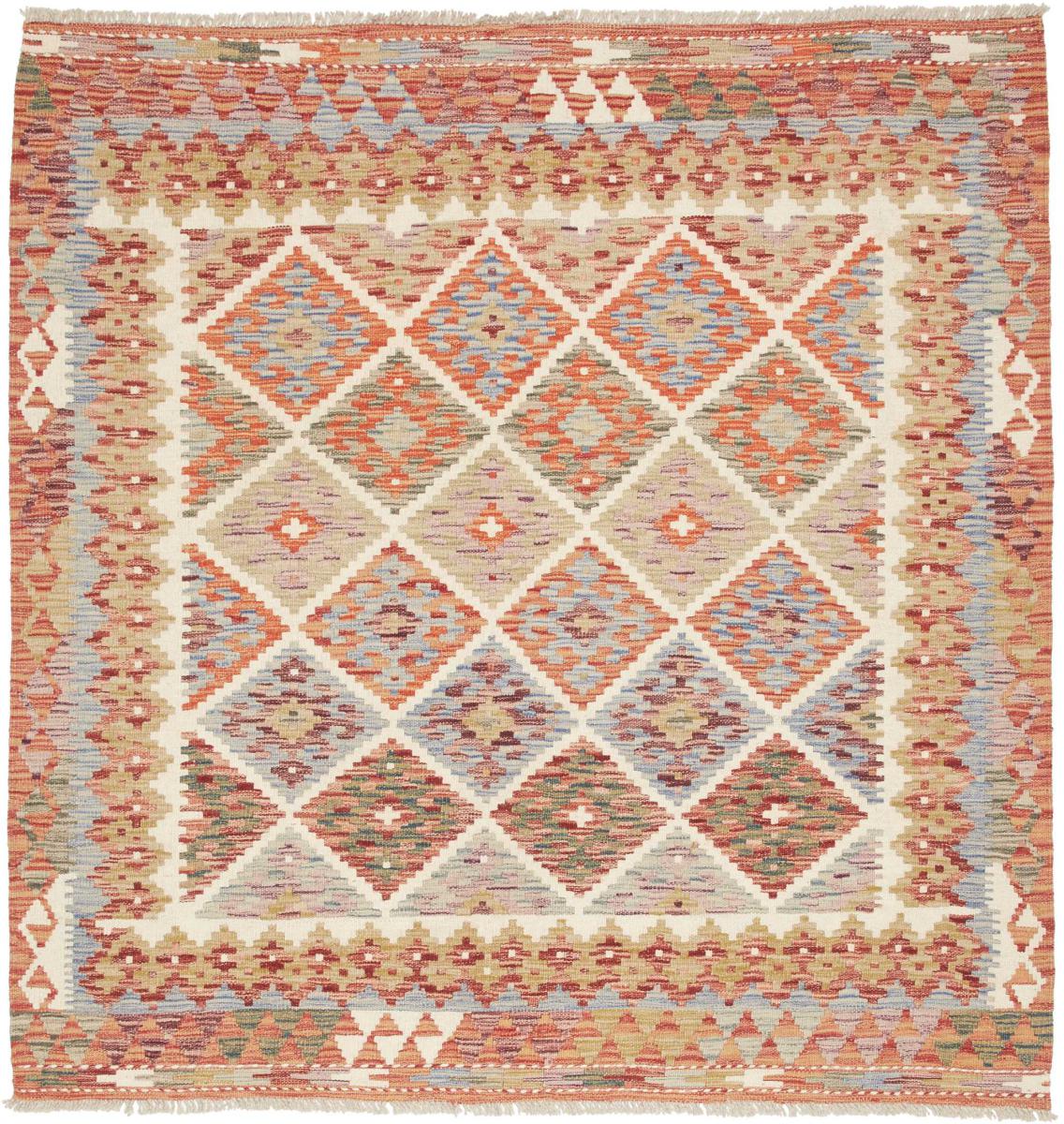 アフガンカーペット キリム アフガン 151x151 151x151,  ペルシャ絨毯 手織り