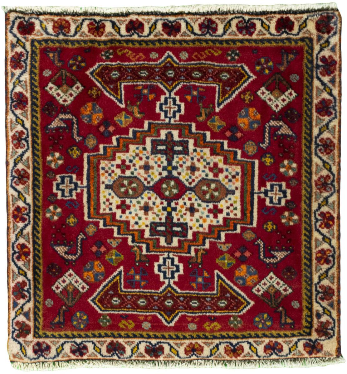 Perzisch tapijt Shiraz 62x59 62x59, Perzisch tapijt Handgeknoopte
