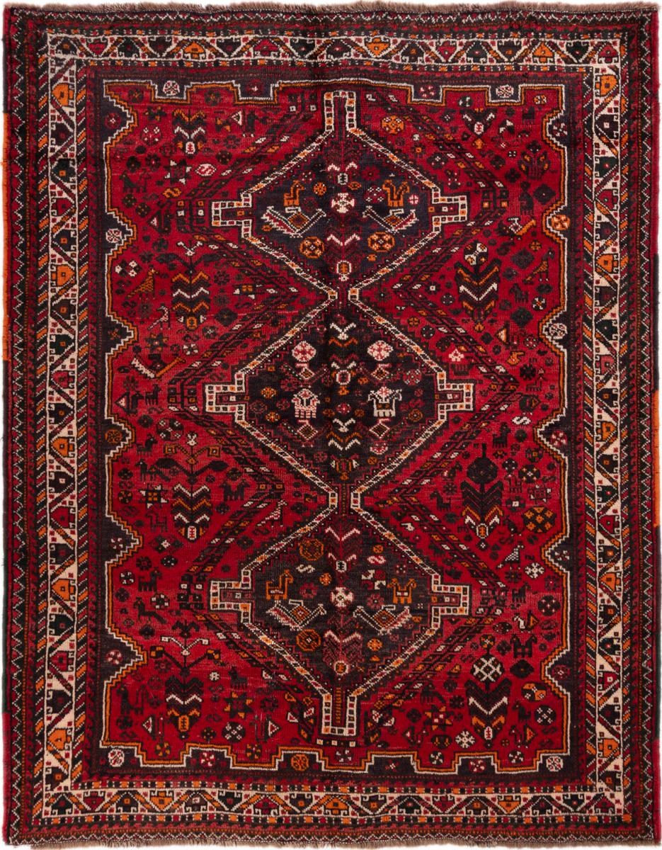 Persisk tæppe Ghashghai 208x165 208x165, Persisk tæppe Knyttet i hånden