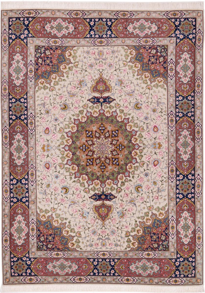 Persian Rug Tabriz 60Raj Silk Warp 204x151 204x151, Persian Rug Knotted by hand