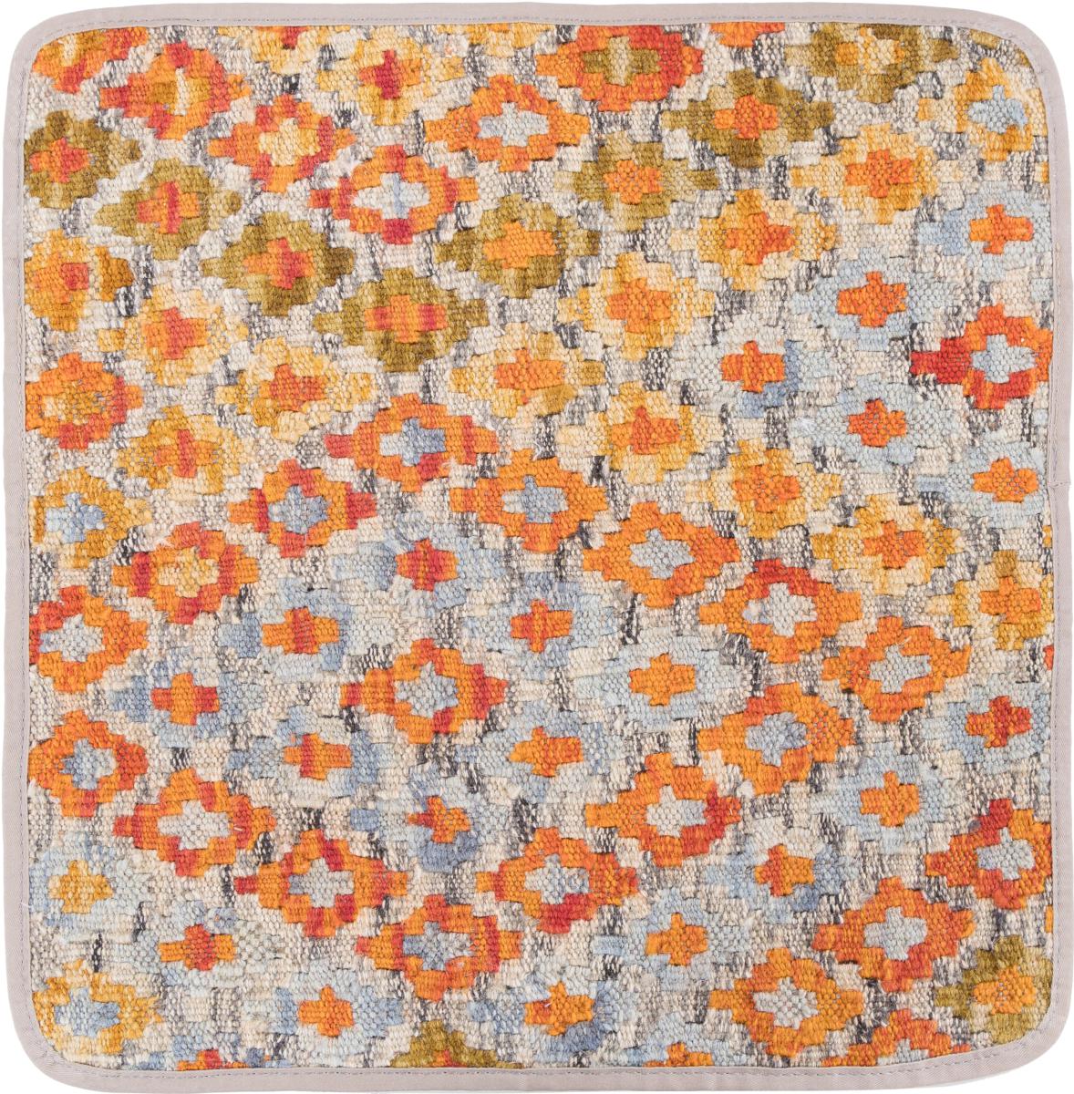 Afghanska mattan Kilim Afghan Kuddfodral 45x45 45x45, Persisk matta Knuten för hand