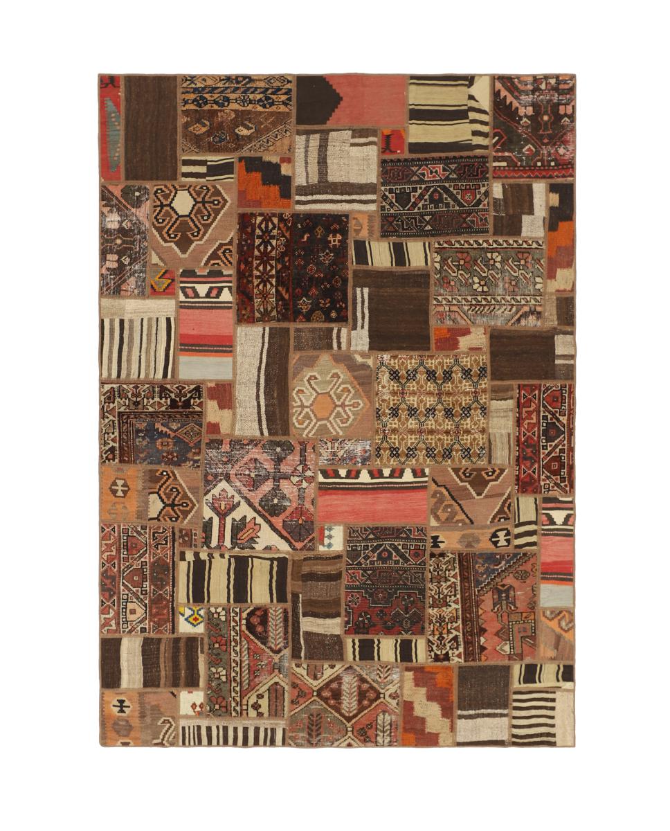 Persialainen matto Kelim Patchwork 241x171 241x171, Persialainen matto kudottu