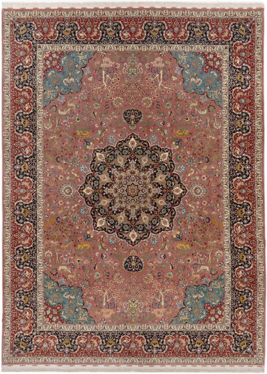 Tapete persa Tabriz 60Raj Fio de Seda 406x305 406x305, Tapete persa Atado à mão