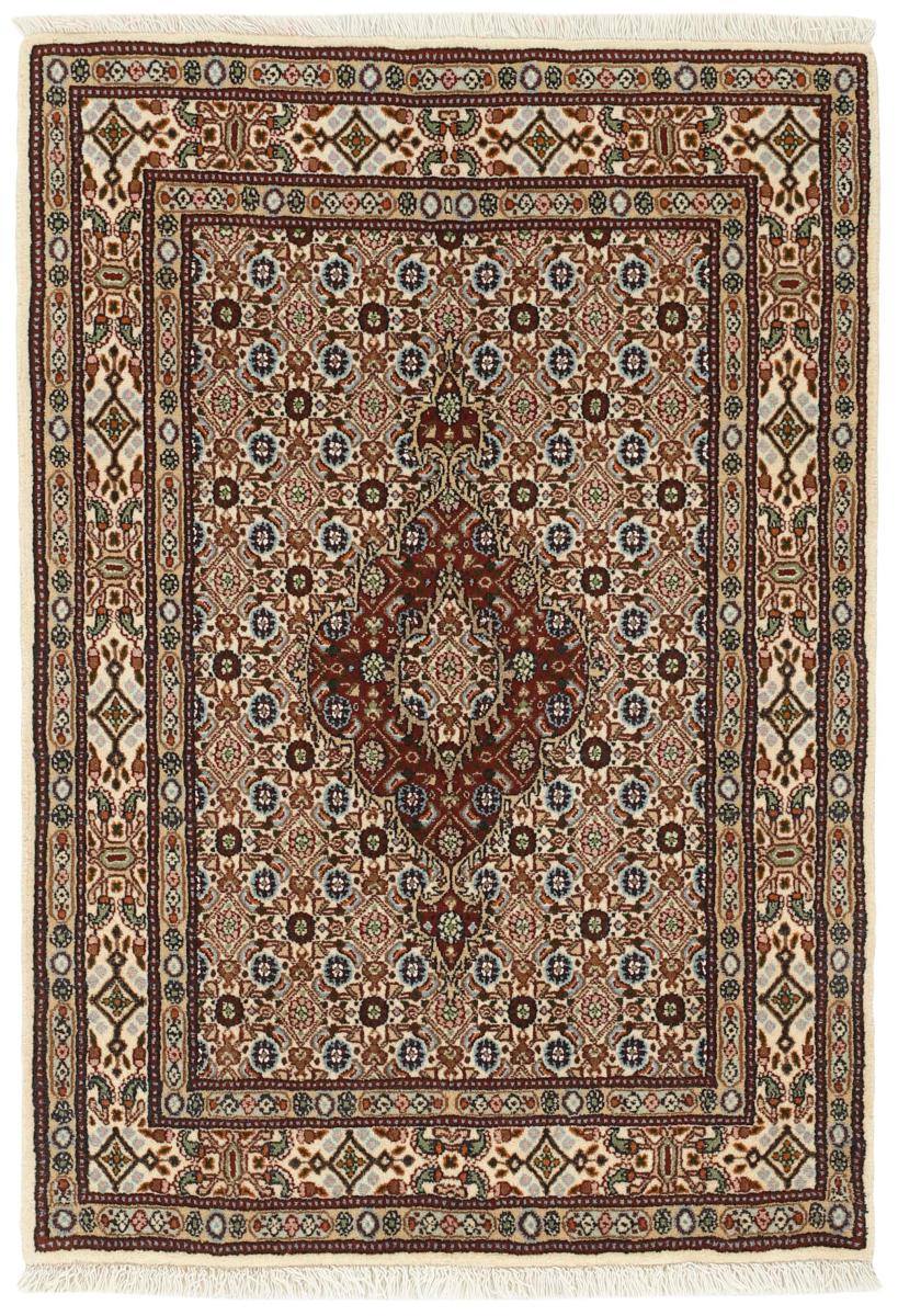 Persian Rug Moud Mahi 3'10"x2'7" 3'10"x2'7", Persian Rug Knotted by hand