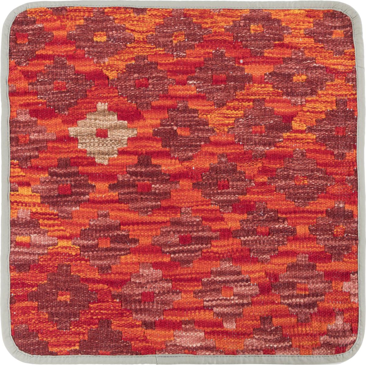 Afghan rug Kilim Afghan Cushion Cover 45x45 45x45, Persian Rug Knotted by hand
