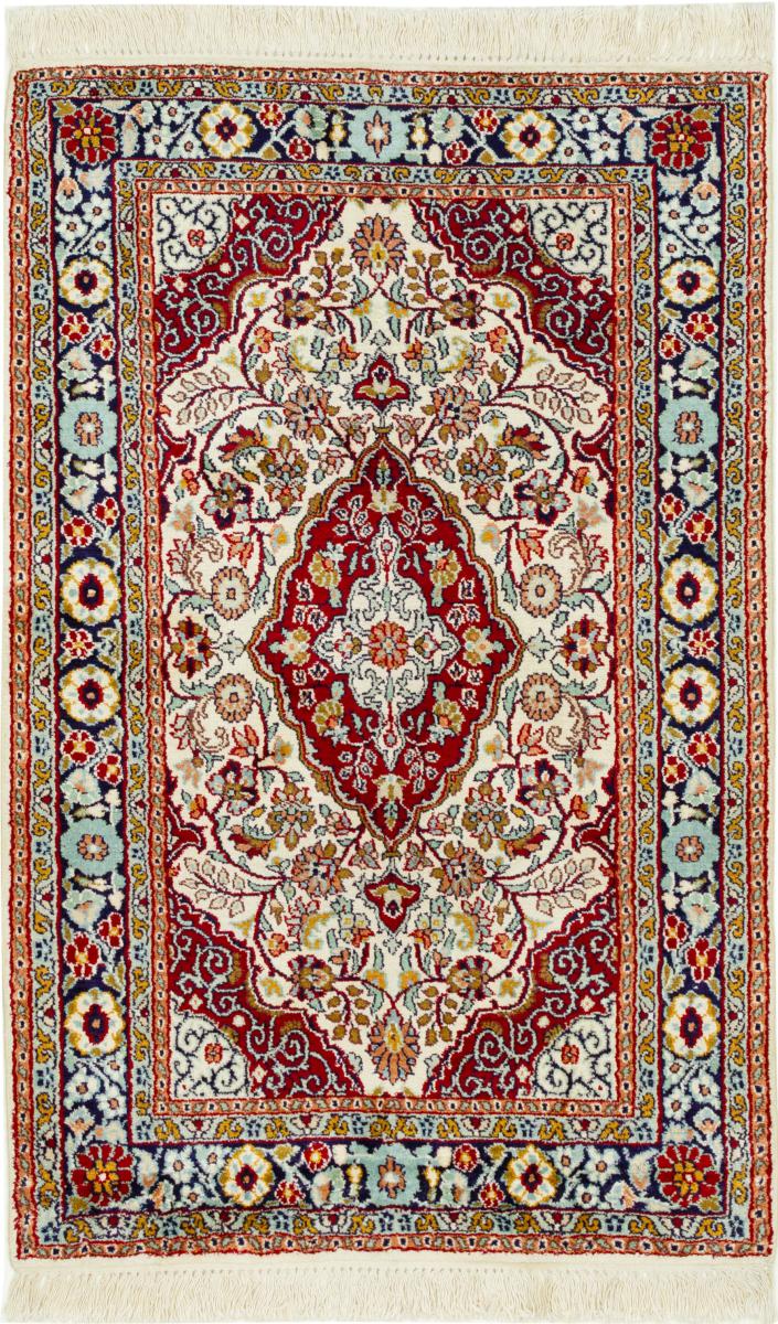 Indisk tæppe Kashmir Silke 121x78 121x78, Persisk tæppe Knyttet i hånden