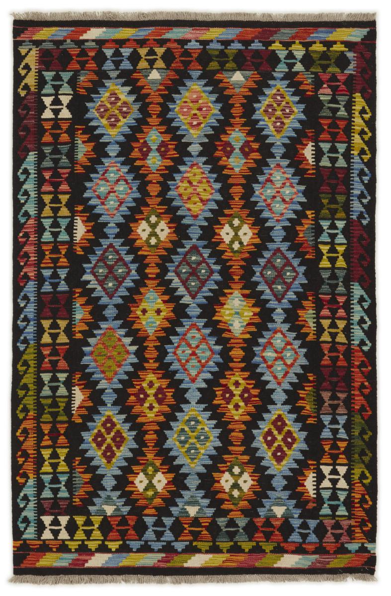 Alfombra afgana Kilim Afghan 192x124 192x124, Alfombra persa Tejido a mano