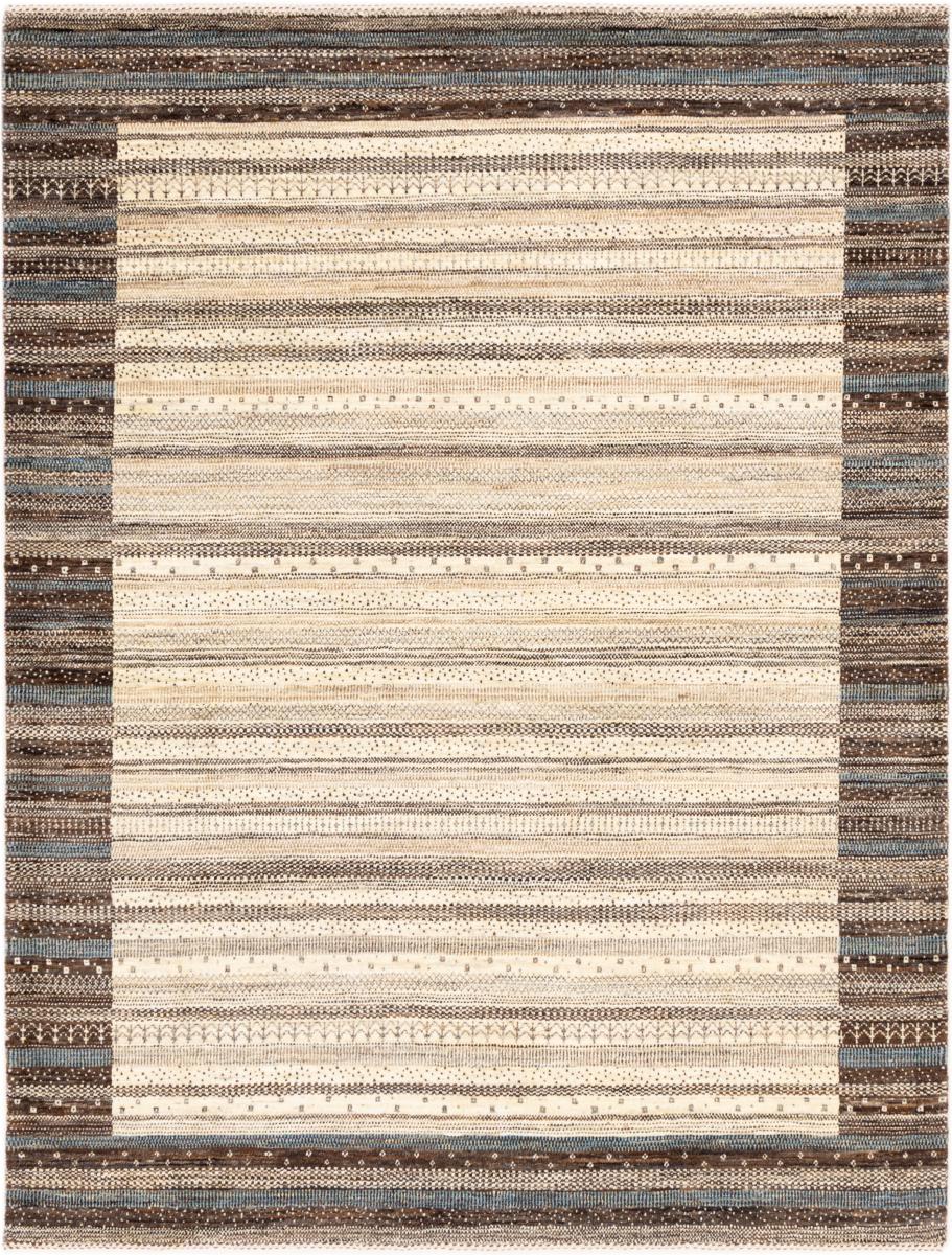 Tapis persan Persan Gabbeh Loribaft Tabiilbaft 197x151 197x151, Tapis persan Noué à la main