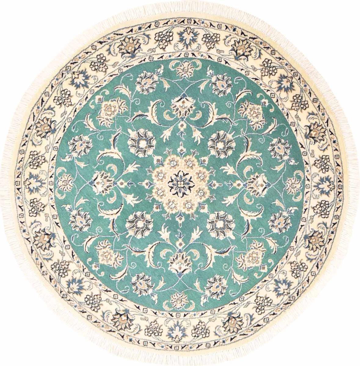 Tapis persan Naïn 149x149 149x149, Tapis persan Noué à la main