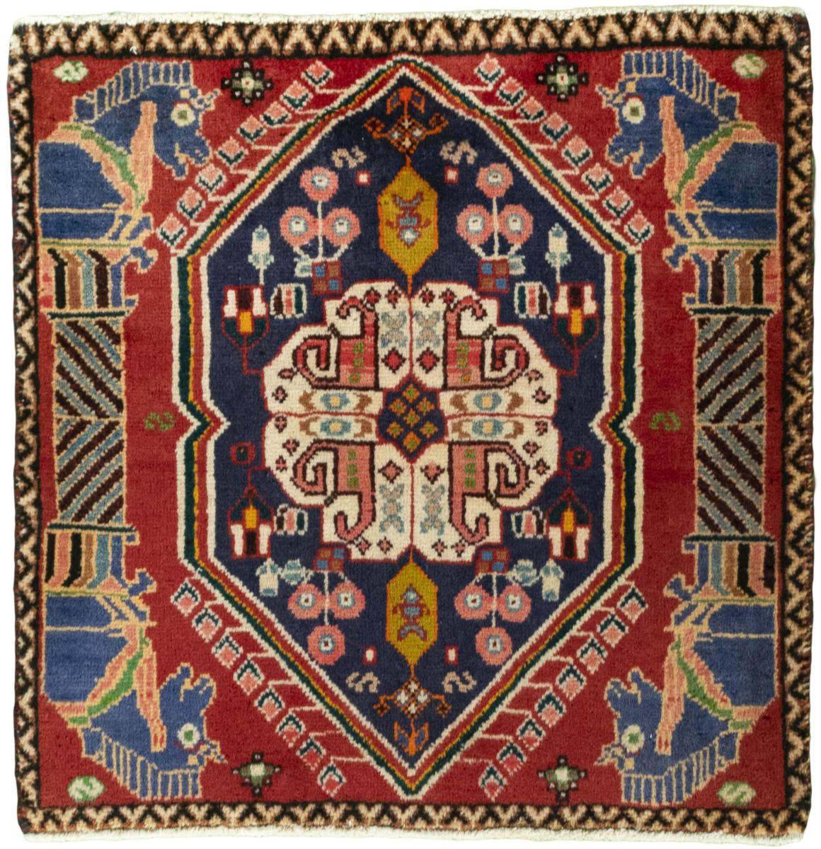 Persian Rug Shiraz 64x63 64x63, Persian Rug Knotted by hand