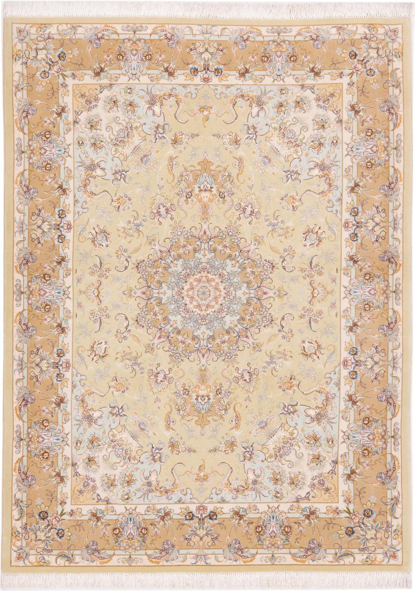Covor persan Tabriz 60Raj Urzeală de Mătase 205x149 205x149, Covor persan Lucrate de mână