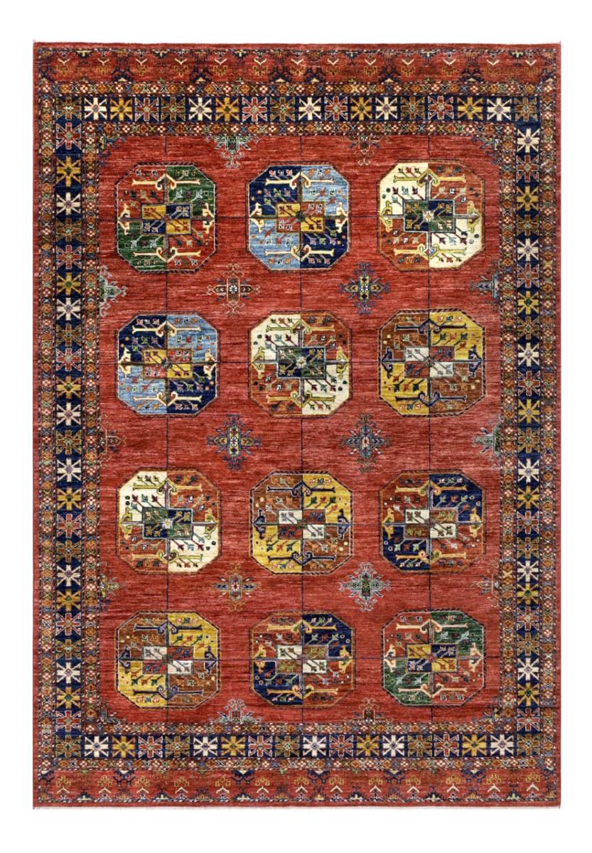 Tapis pakistanais Turkaman 293x202 293x202, Tapis persan Noué à la main