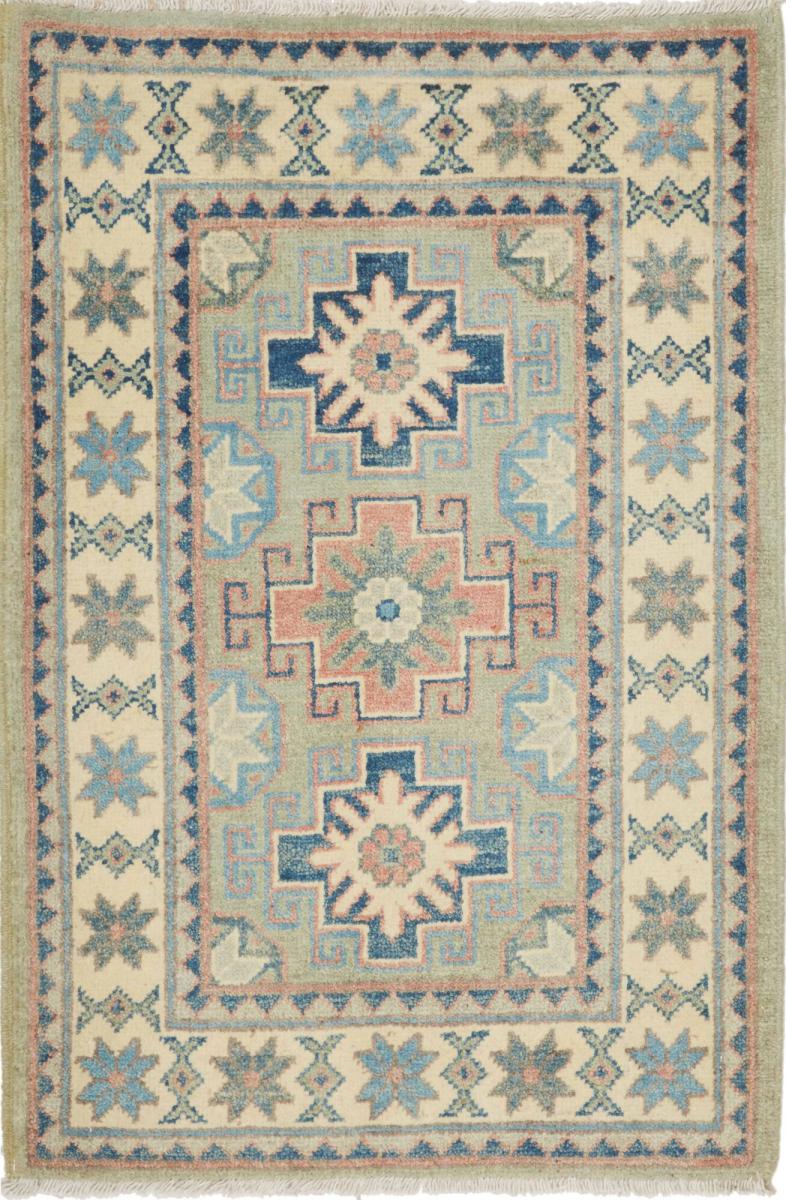 Pakistanischer Teppich Kazak 91x61 91x61, Perserteppich Handgeknüpft