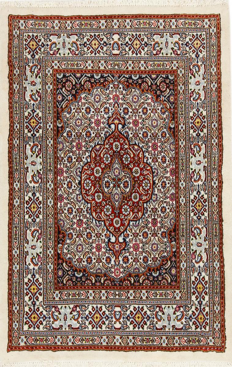 Persian Rug Moud 4'1"x2'8" 4'1"x2'8", Persian Rug Knotted by hand