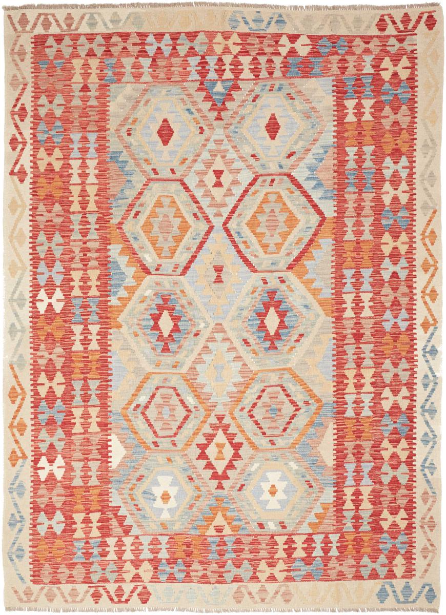 Afghanischer Teppich Kelim Afghan 242x176 242x176, Perserteppich Handgewebt