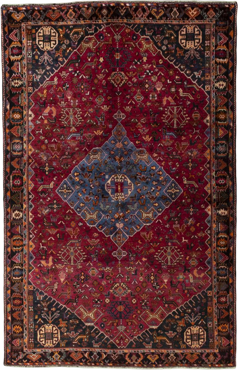 Persian Rug Shiraz 269x173 269x173, Persian Rug Knotted by hand
