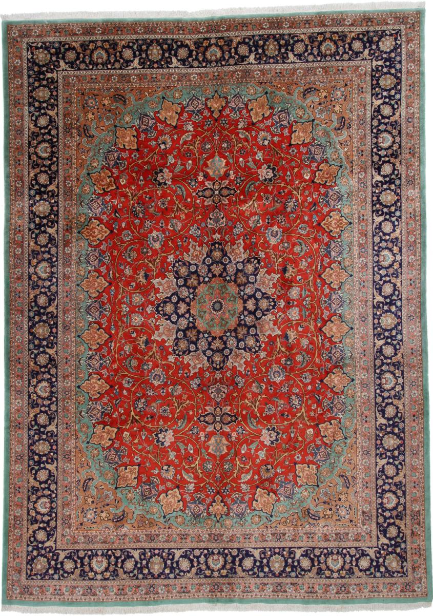 Persisk tæppe Tabriz 60Raj Silketrend 404x297 404x297, Persisk tæppe Knyttet i hånden