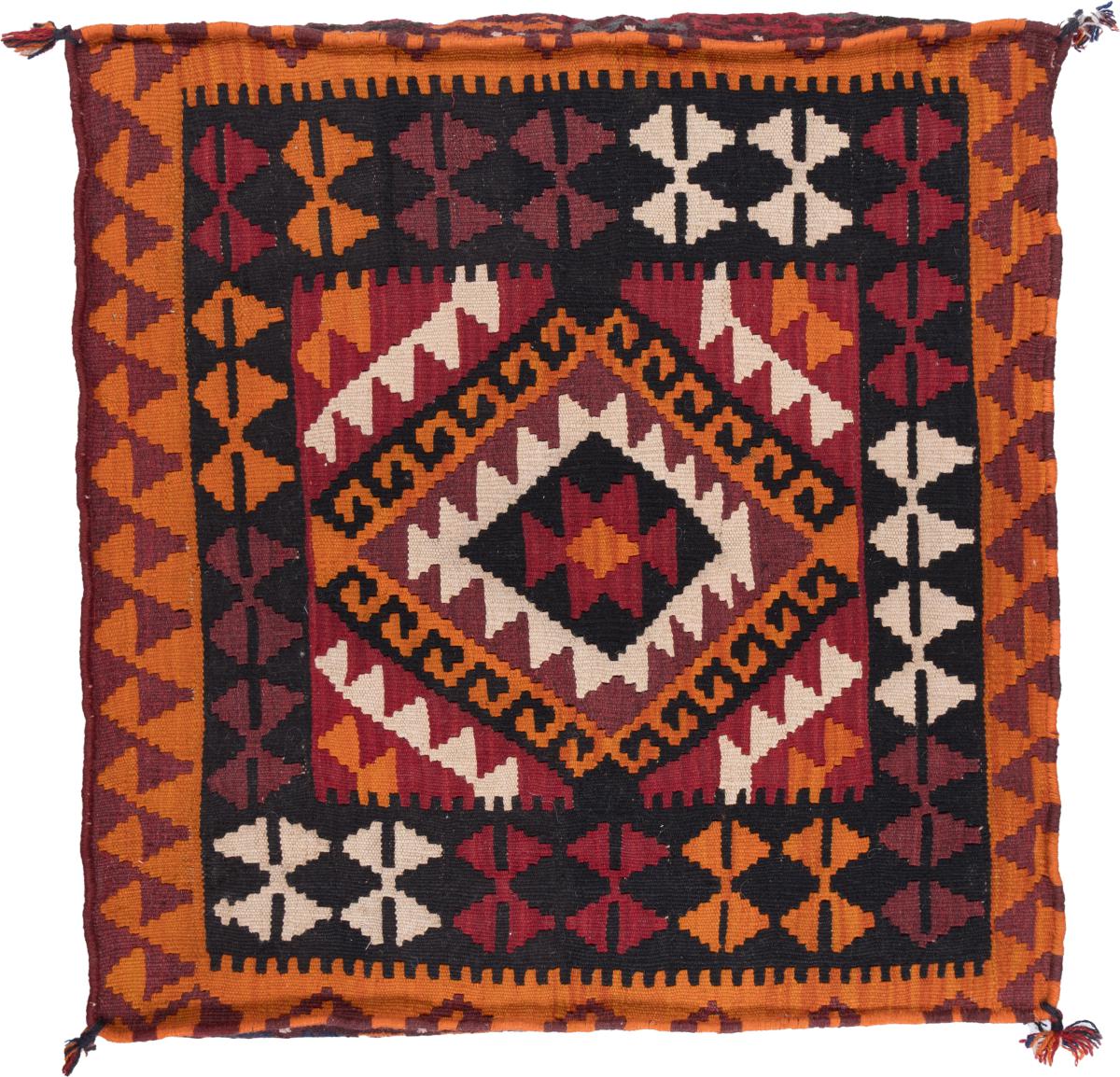 Afghan rug Kilim Afghan Cushion Cover 80x80 80x80, Persian Rug Knotted by hand