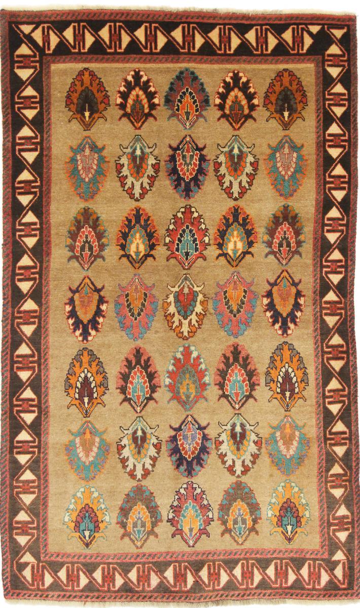 Persisk tæppe Ghashghai 204x125 204x125, Persisk tæppe Knyttet i hånden