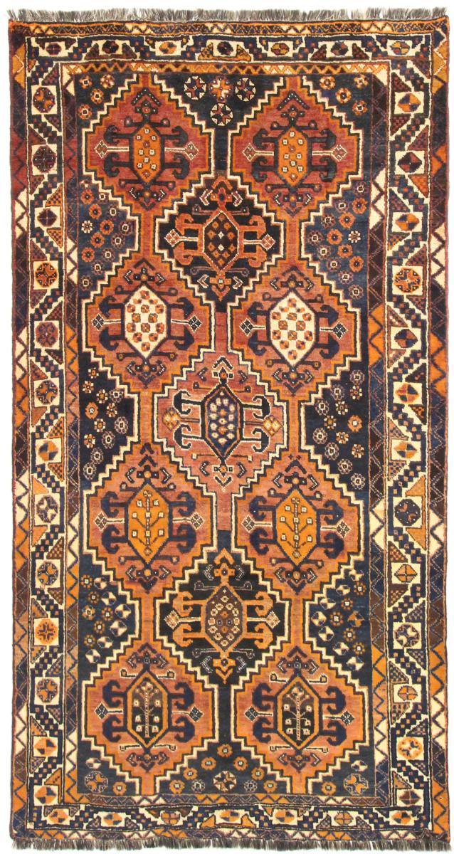 Tapis persan Shiraz 279x146 279x146, Tapis persan Noué à la main
