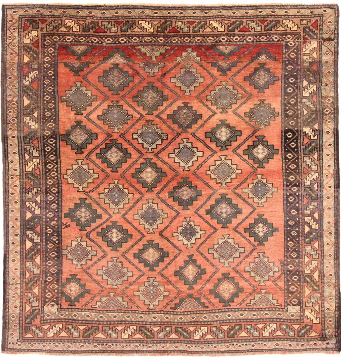 Tapete persa Kordi 223x211 223x211, Tapete persa Atado à mão