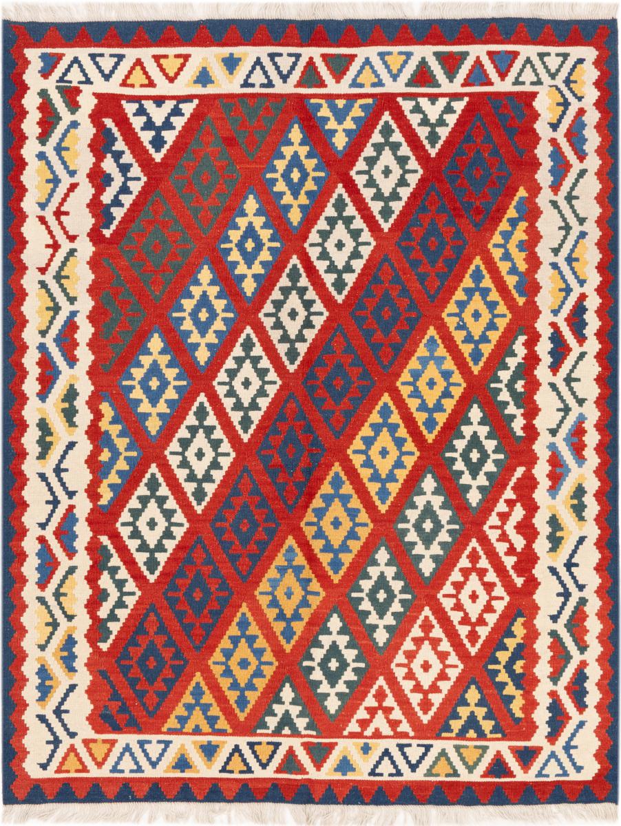 Persian rug Kilim Fars Ghashghai 199x156 199x156, Persian rug Handwoven
