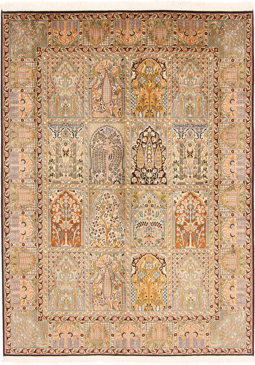 Tapete indiano Kashmir Seda 217x154 217x154, Tapete persa Atado à mão