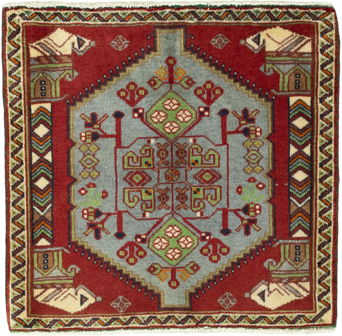 Persian Rug Shiraz 61x65 61x65, Persian Rug Knotted by hand