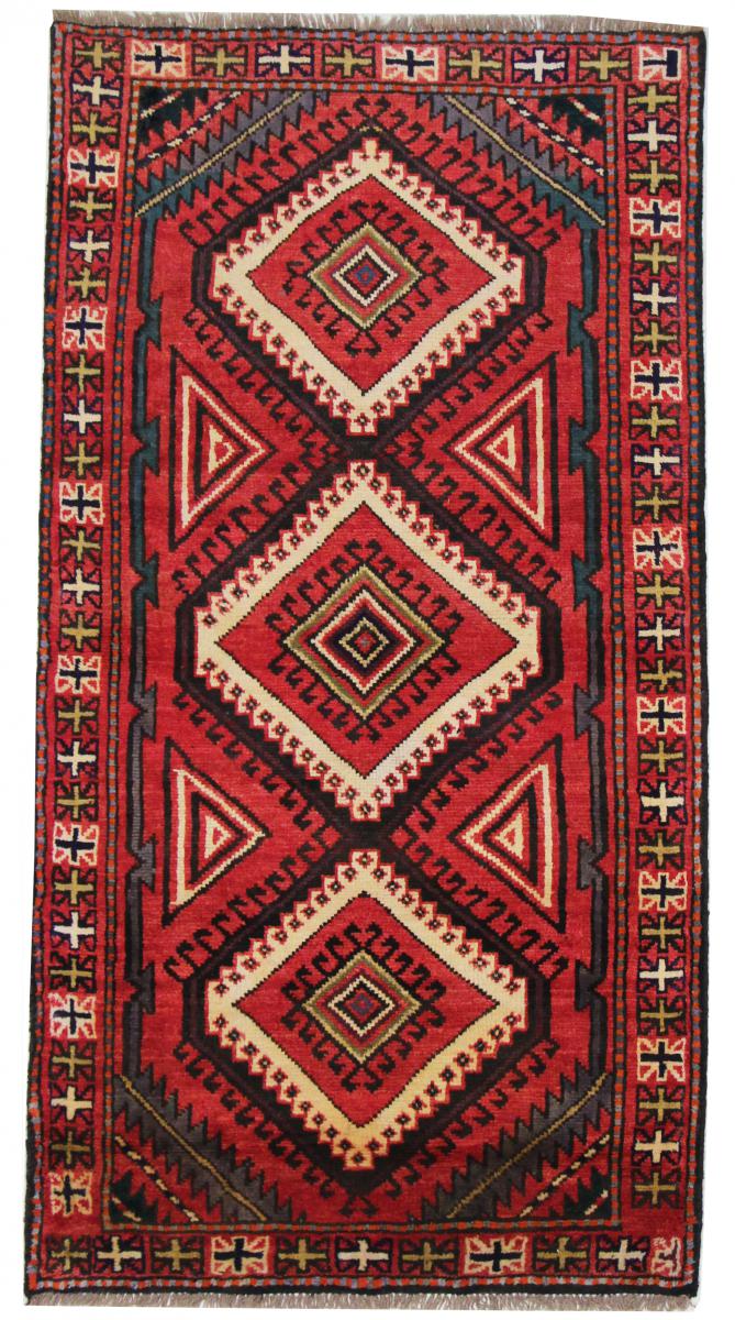 Tapete persa Kordi 205x105 205x105, Tapete persa Atado à mão