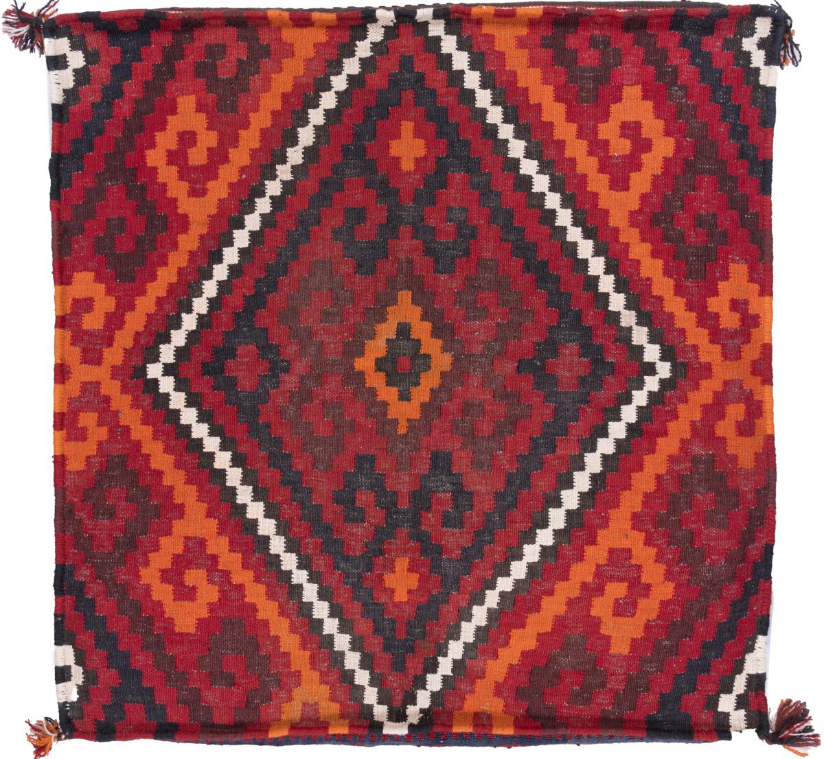 Afghanska mattan Kilim Afghan Kuddfodral 80x80 80x80, Persisk matta Knuten för hand