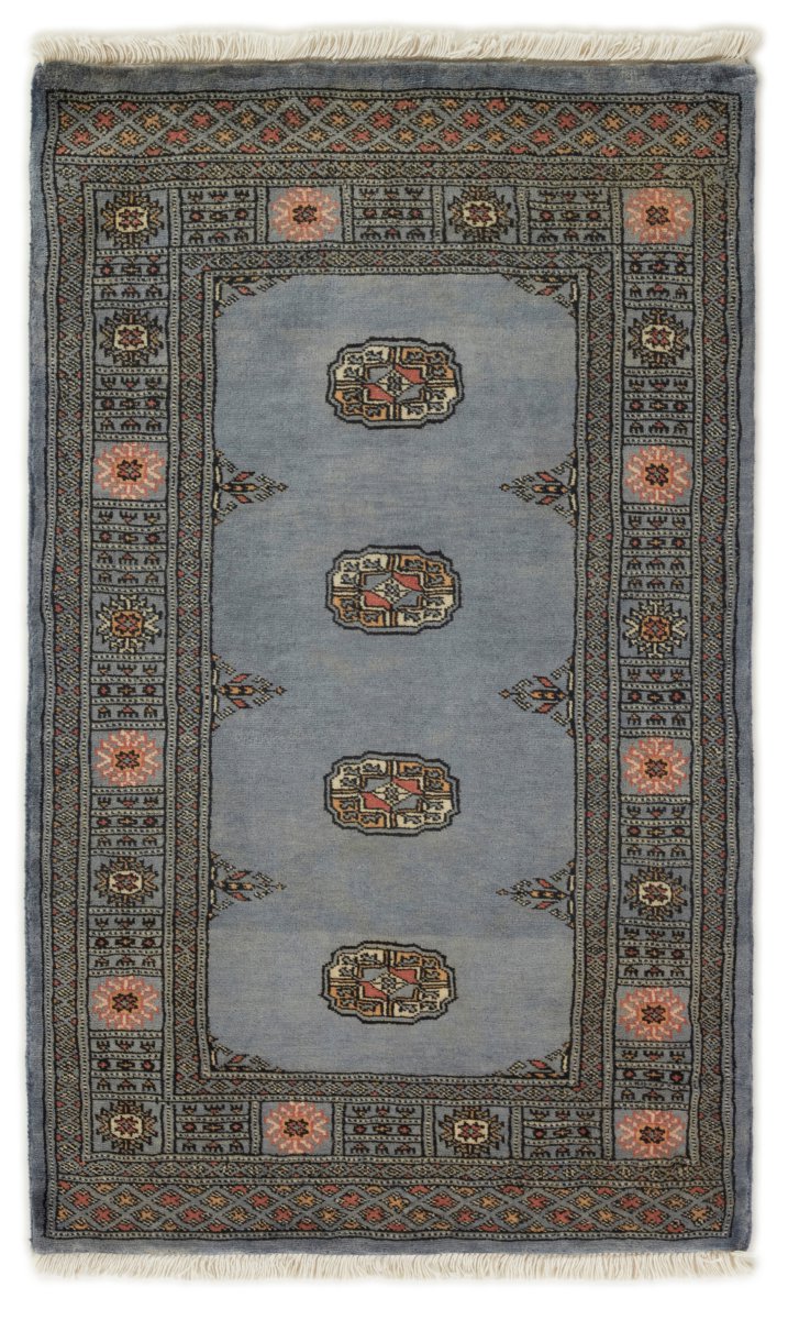 Pakistansk teppe Pakistan Buchara 3Ply 131x78 131x78, Persisk teppe Håndknyttet