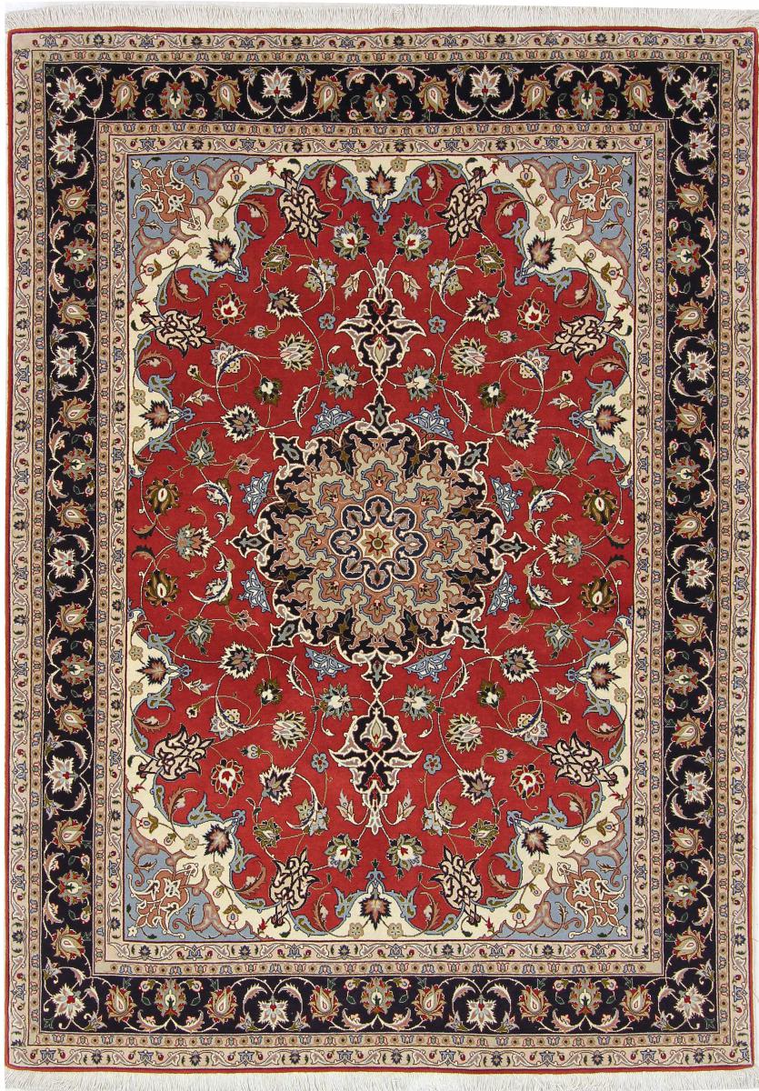 Tapete persa Tabriz 50Raj 7'2"x5'1" 7'2"x5'1", Tapete persa Atado à mão