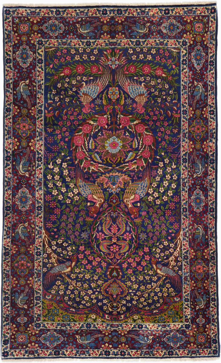 Tapete persa Kerman Antigo 241x146 241x146, Tapete persa Atado à mão