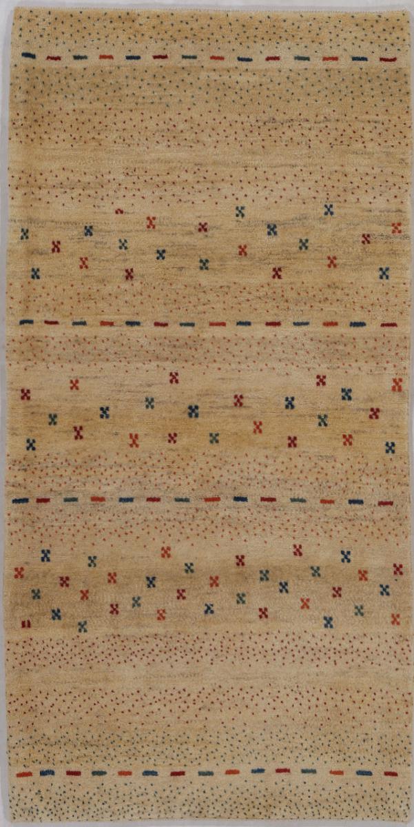 Tapis persan Persan Gabbeh Yalamebaft 208x106 208x106, Tapis persan Noué à la main