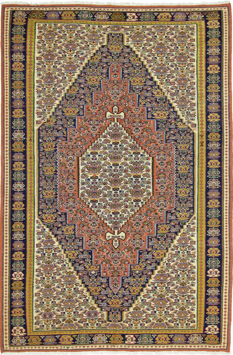 Tapete persa Kilim Senneh 308x207 308x207, Tapete persa Atado à mão