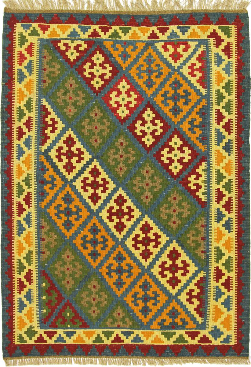 Tapete persa Kilim Fars 4'9"x3'5" 4'9"x3'5", Tapete persa Tecido à mão