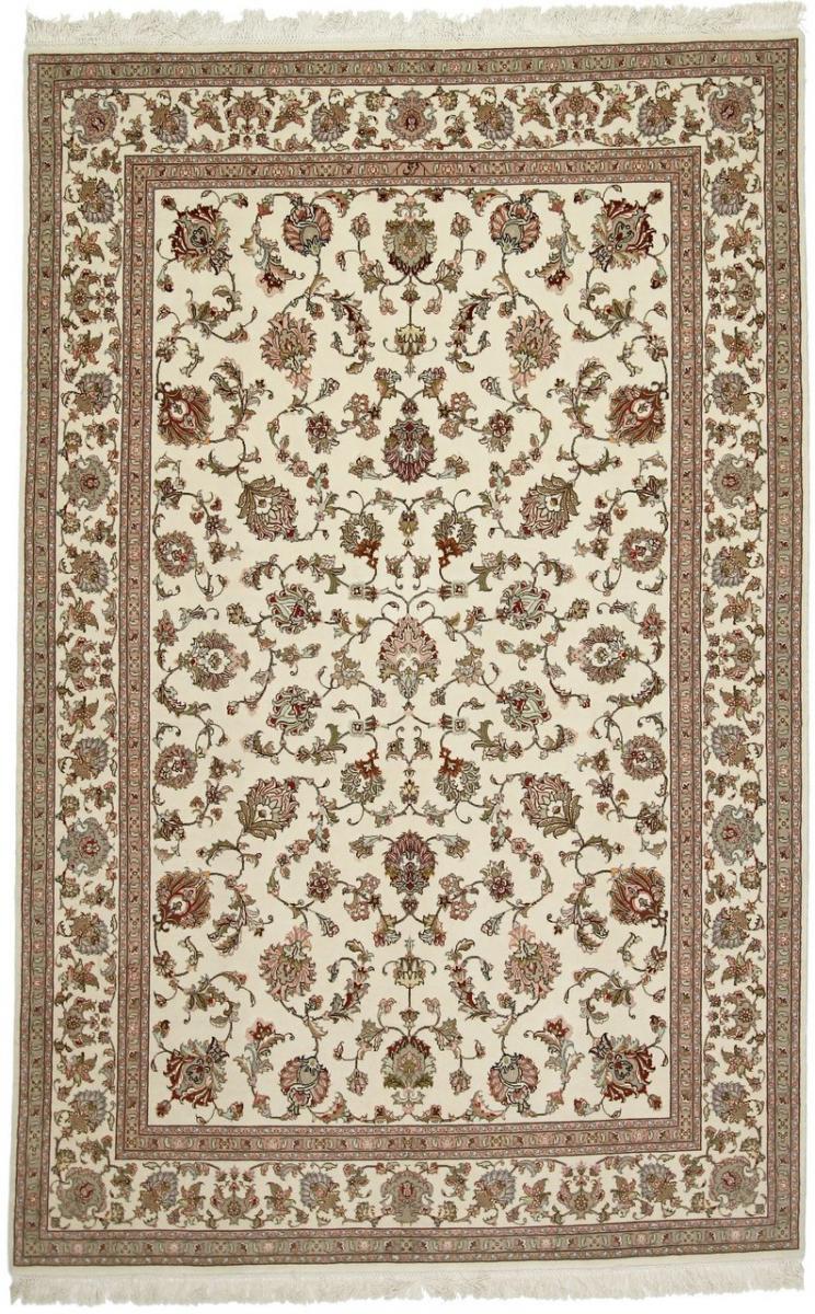Persian Rug Tabriz 60Raj Silk Warp 257x168 257x168, Persian Rug Knotted by hand